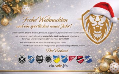 Der Vorstand des JFV Neustädter Land wünscht frohe Weihnachten und einen guten Start ins neue Jahr