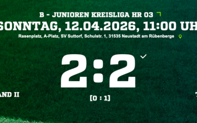 Starker Einstand der B2 in der Kreisliga – Punktgewinn nach packendem Schlagabtausch